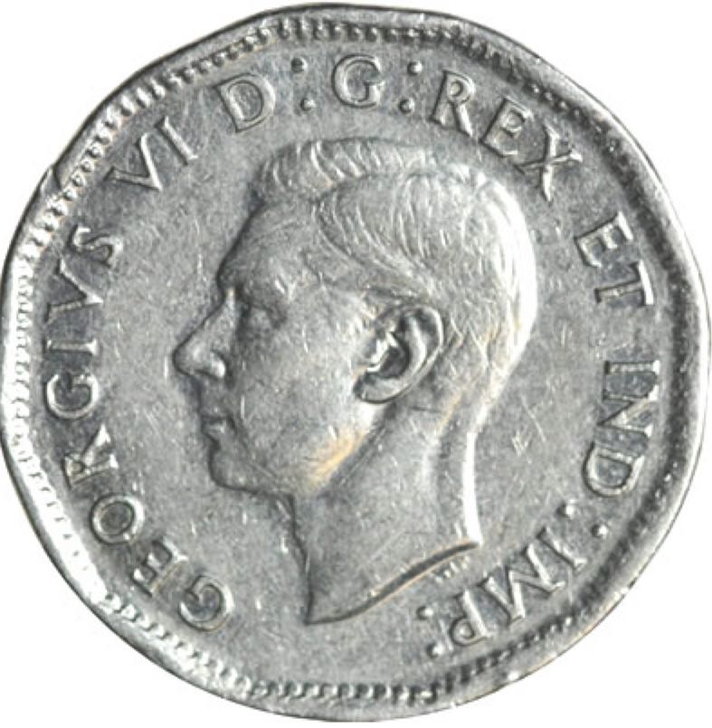 Canadian Nickel 5 Cent Coin 1946  coin collectible - Main Image 2