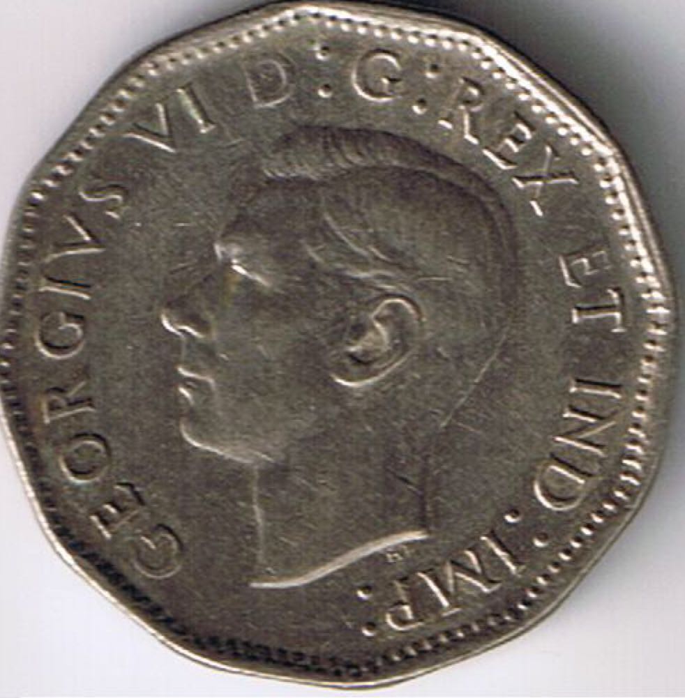 Canadian Nickel 5 Cent Coin 1947  coin collectible - Main Image 2