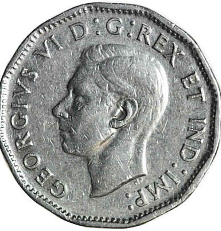 Canadian Nickel 5 Cent Coin 1947  coin collectible - Main Image 2