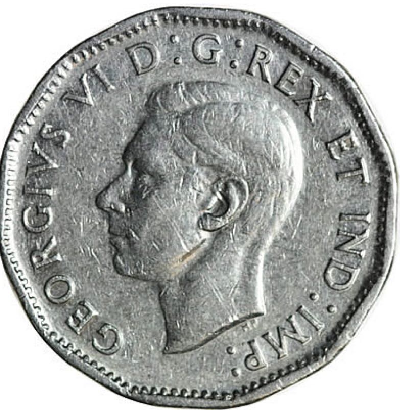 Canadian Nickel 5 Cent Coin 1947  coin collectible - Main Image 2