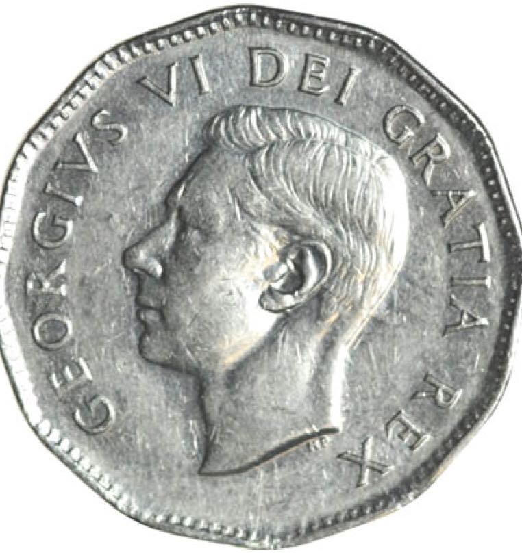 Canadian Nickel 5 Cent Coin 1949  coin collectible - Main Image 2