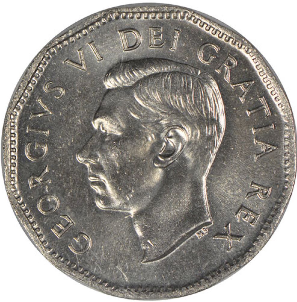 Canadian Nickel 5 Cent Coin 5 Cent Coin 1950  coin collectible - Main Image 2