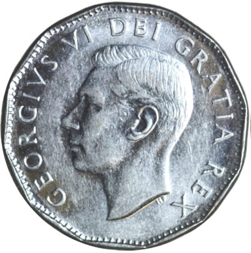 Canadian Nickel 5 Cent Coin 1951  coin collectible - Main Image 2