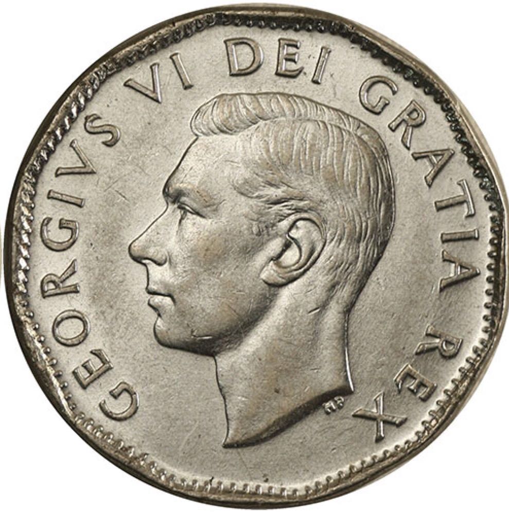 Canadian Nickel 5 Cent Coin 1952  coin collectible - Main Image 2