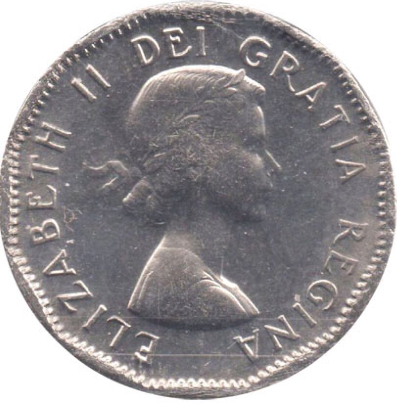 Canadian Steel 5 Cent Coin 1956  coin collectible - Main Image 2