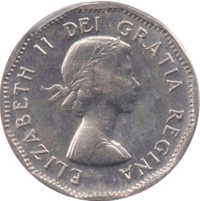 Canadian Steel 5 Cent Coin 1958  coin collectible - Main Image 2