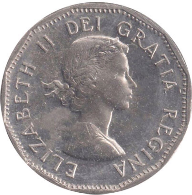 Canadian Steel 5 Cent Coin 1959  coin collectible - Main Image 2