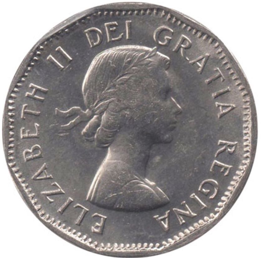 Canadian 5 Cent Coin 1960  coin collectible - Main Image 2