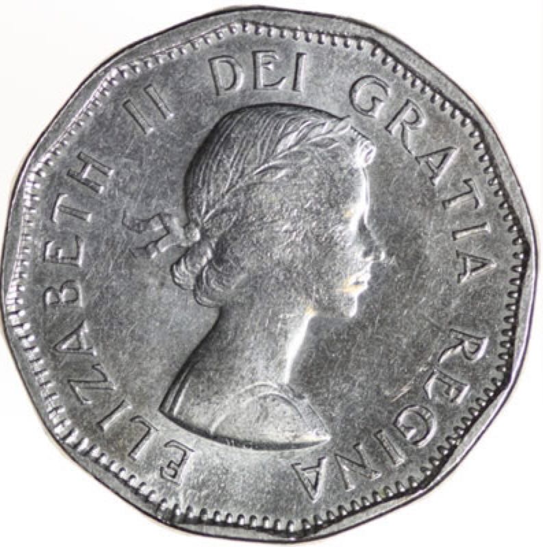 Canadian Steel 5 Cent Coin 1961  coin collectible - Main Image 2