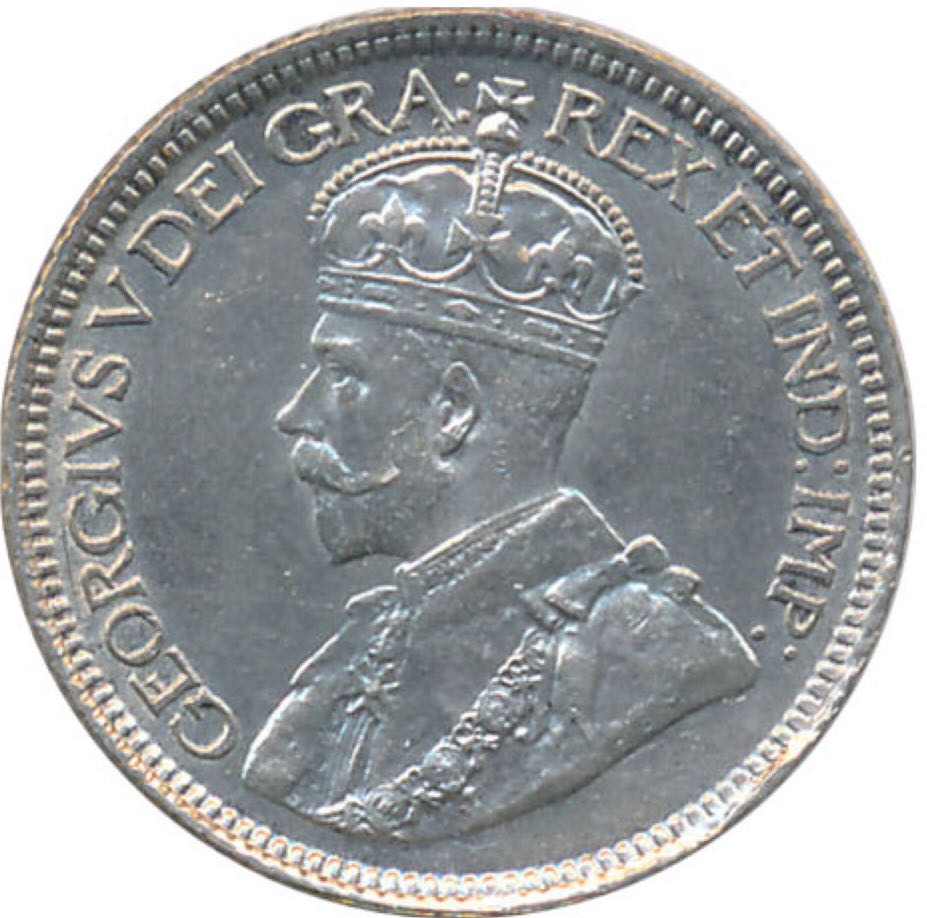 Canadian Silver 10 Cent Coin 1918  coin collectible - Main Image 2