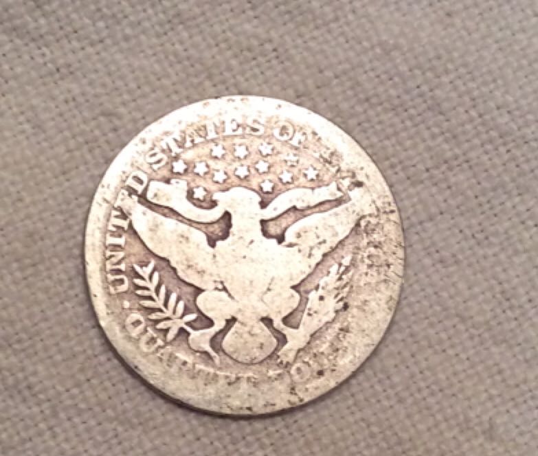 Barber Quarter 1896  coin collectible - Main Image 2