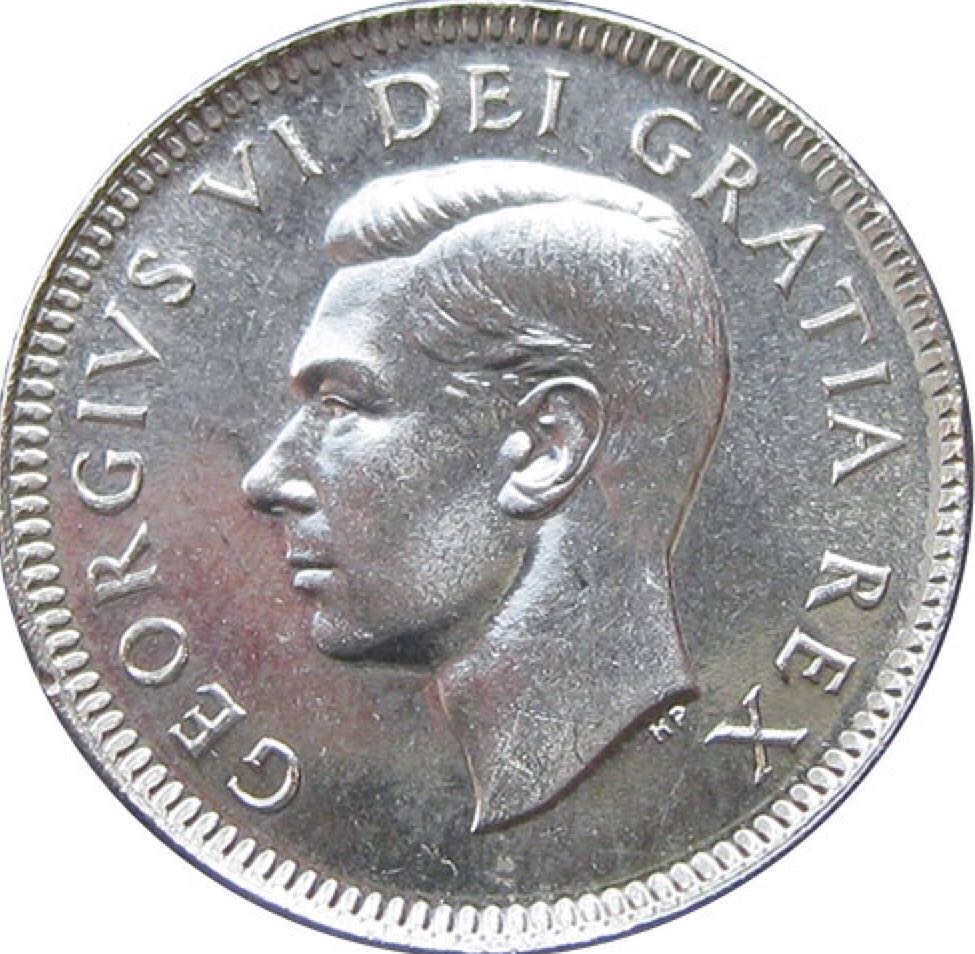Canadian Silver 10 Cent Coin 1949  coin collectible - Main Image 2