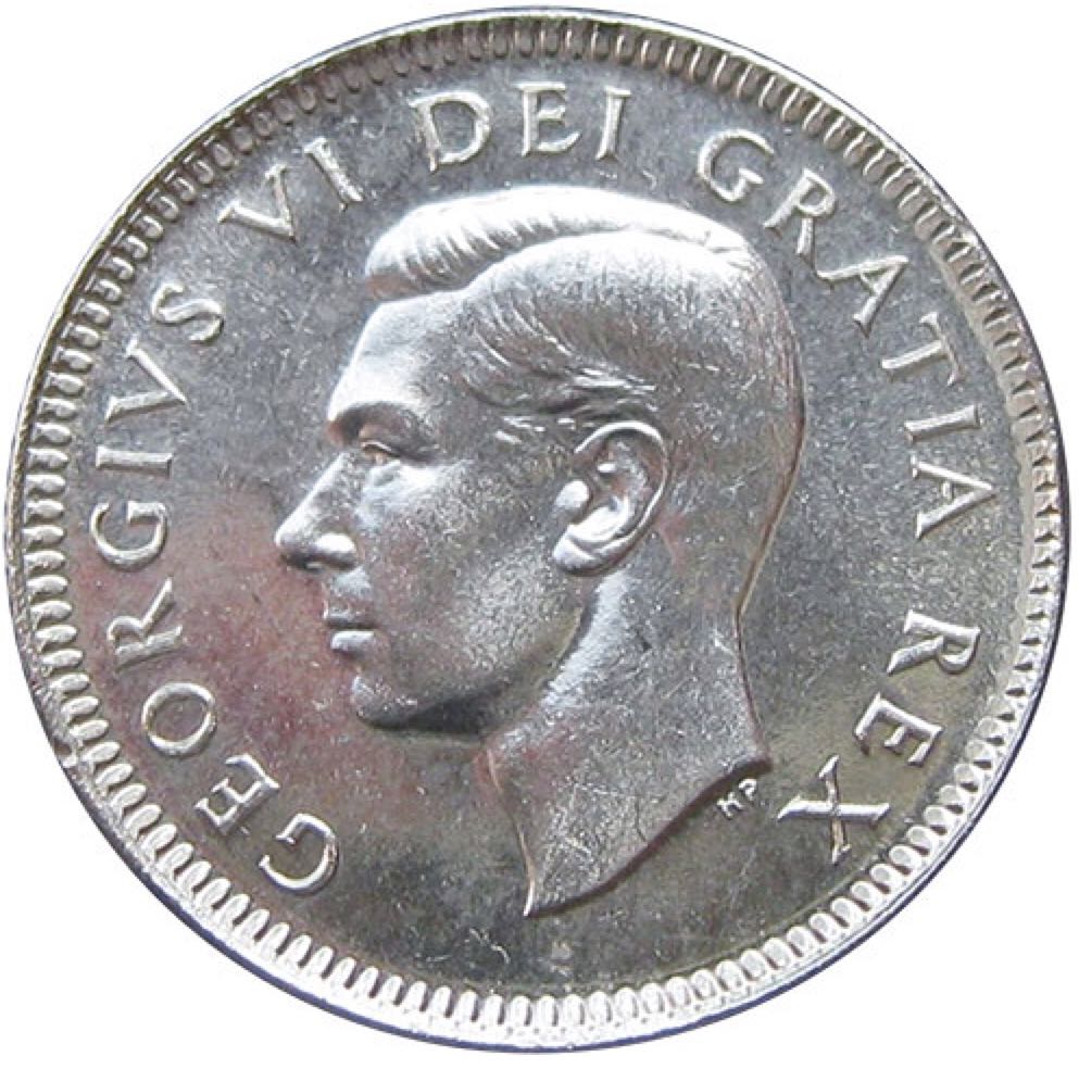 Canadian Silver 10 Cent Coin 1949  coin collectible - Main Image 2