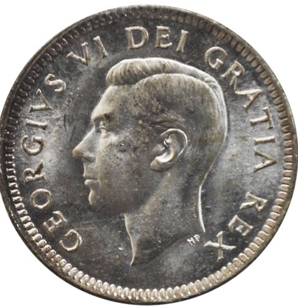 Canadian Silver 10 Cent Coin 1952  coin collectible - Main Image 2