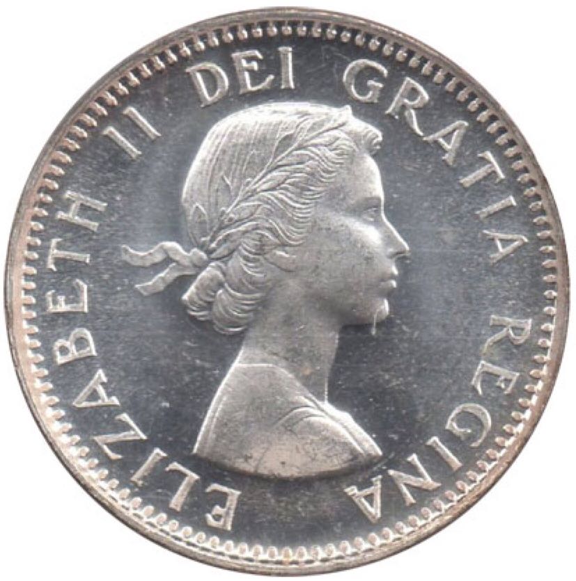 Canadian Silver 10 Cent Coin 1953  coin collectible - Main Image 2