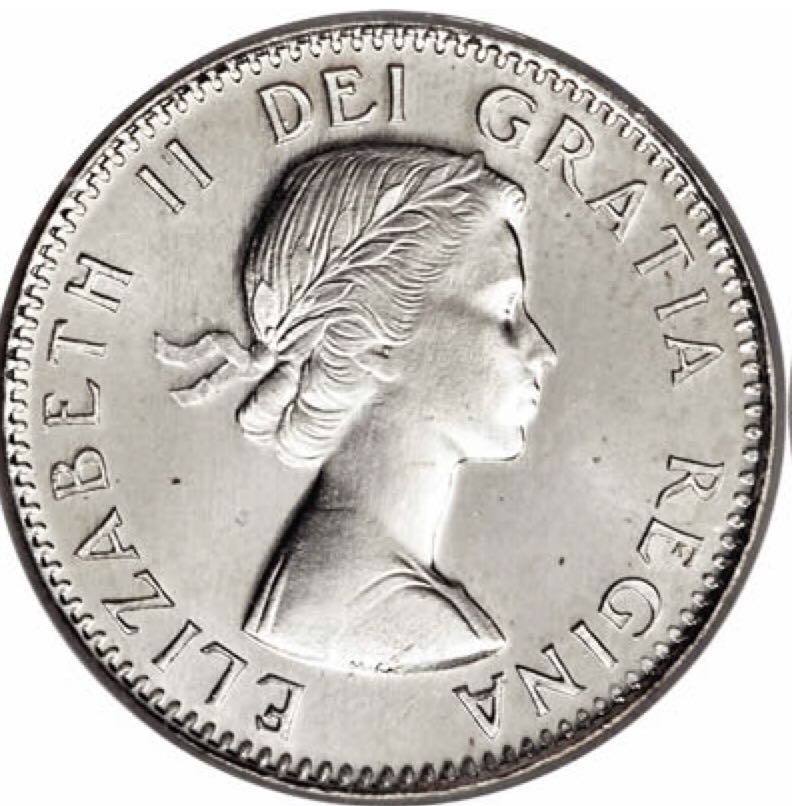 Canadian Silver 10 Cent Coin 1954  coin collectible - Main Image 2