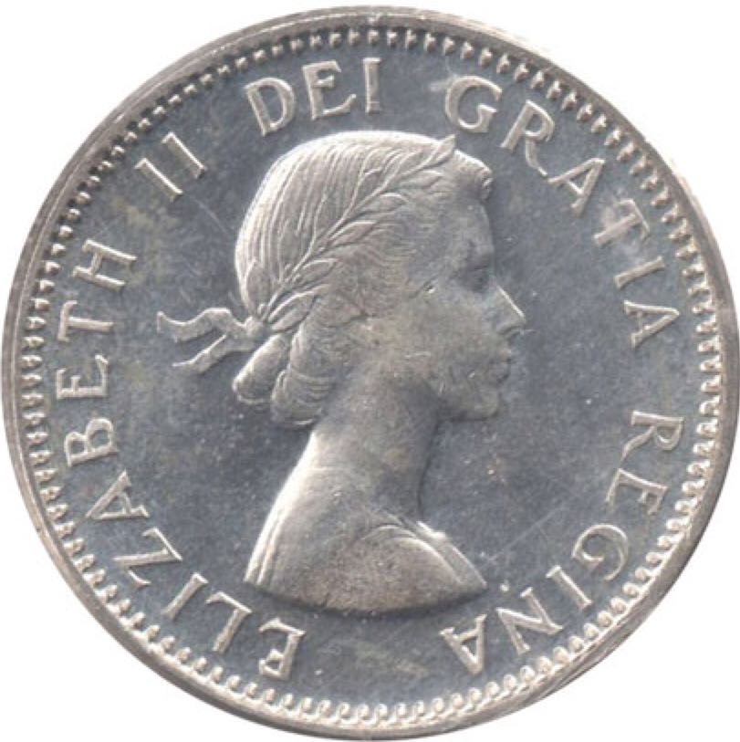 Canadian Silver 10 Cent Coin 1956  coin collectible - Main Image 2