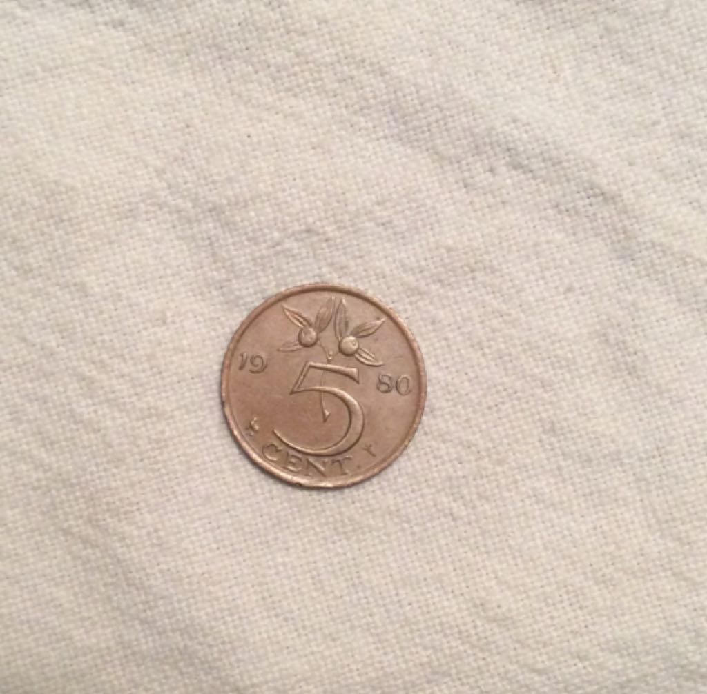 1980 5 Cent Nederlanden  coin collectible - Main Image 2