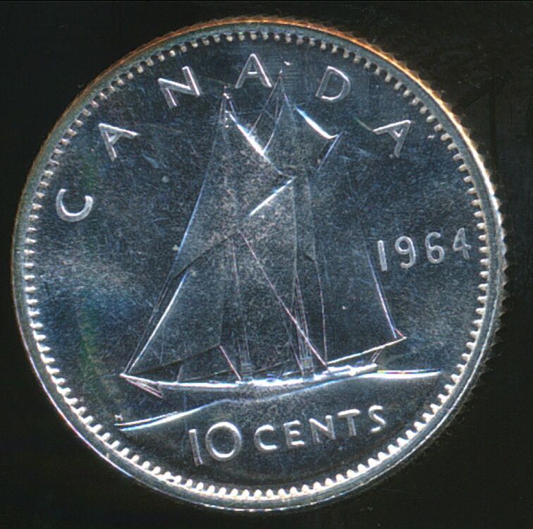 Canadian Silver 25 Cent Coin 1957