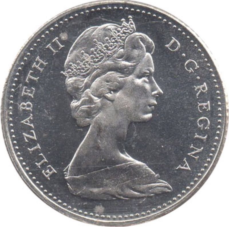 Canadian Silver 10 Cent Coin 1965  coin collectible - Main Image 2