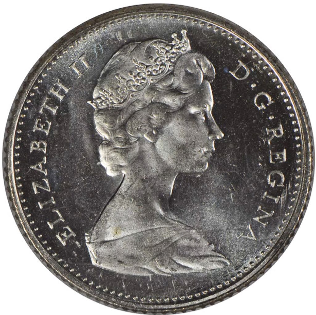 Canadian Silver 10 Cent Coin 1968  coin collectible - Main Image 2