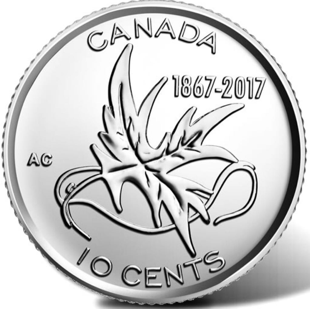 Canadian Nickel 10 Cent Coin 2017