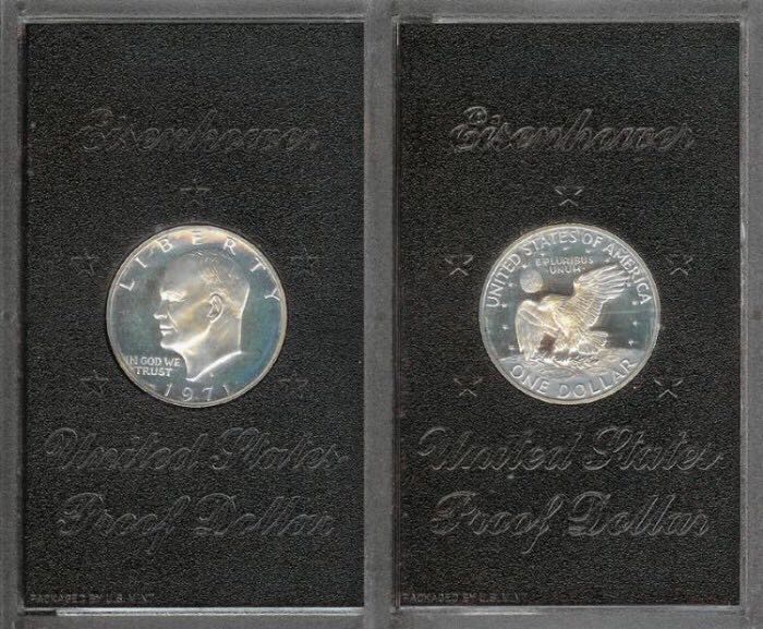 1971 S Eisenhower Dollar  coin collectible - Main Image 2