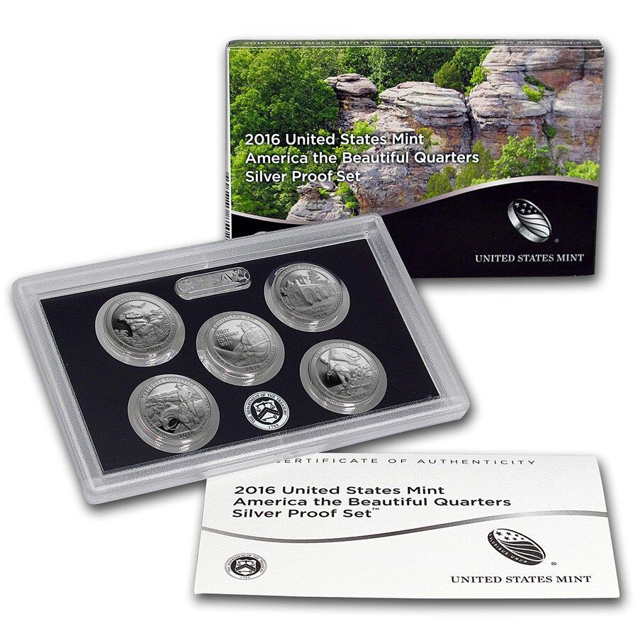 2016 America the Beautiful Quarters Silver Proof  coin collectible - Main Image 2