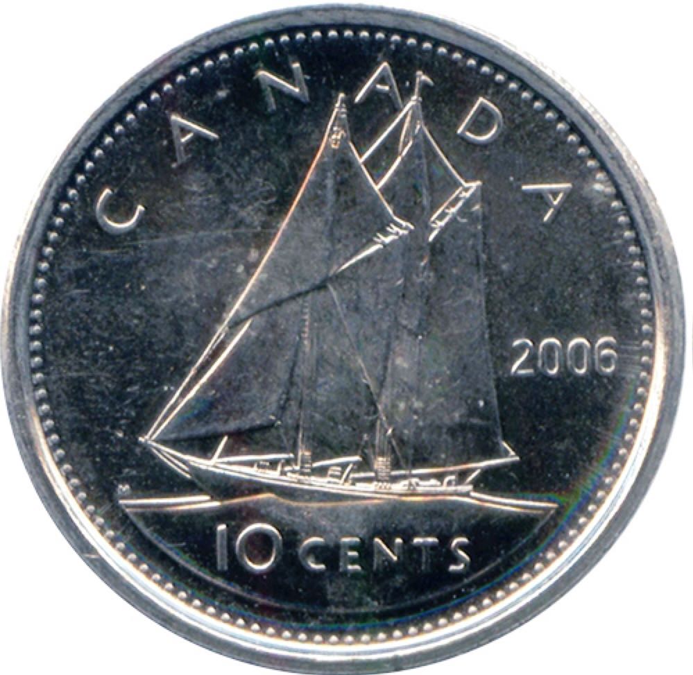 Canadian Nickel 5 Cent Coin 1947