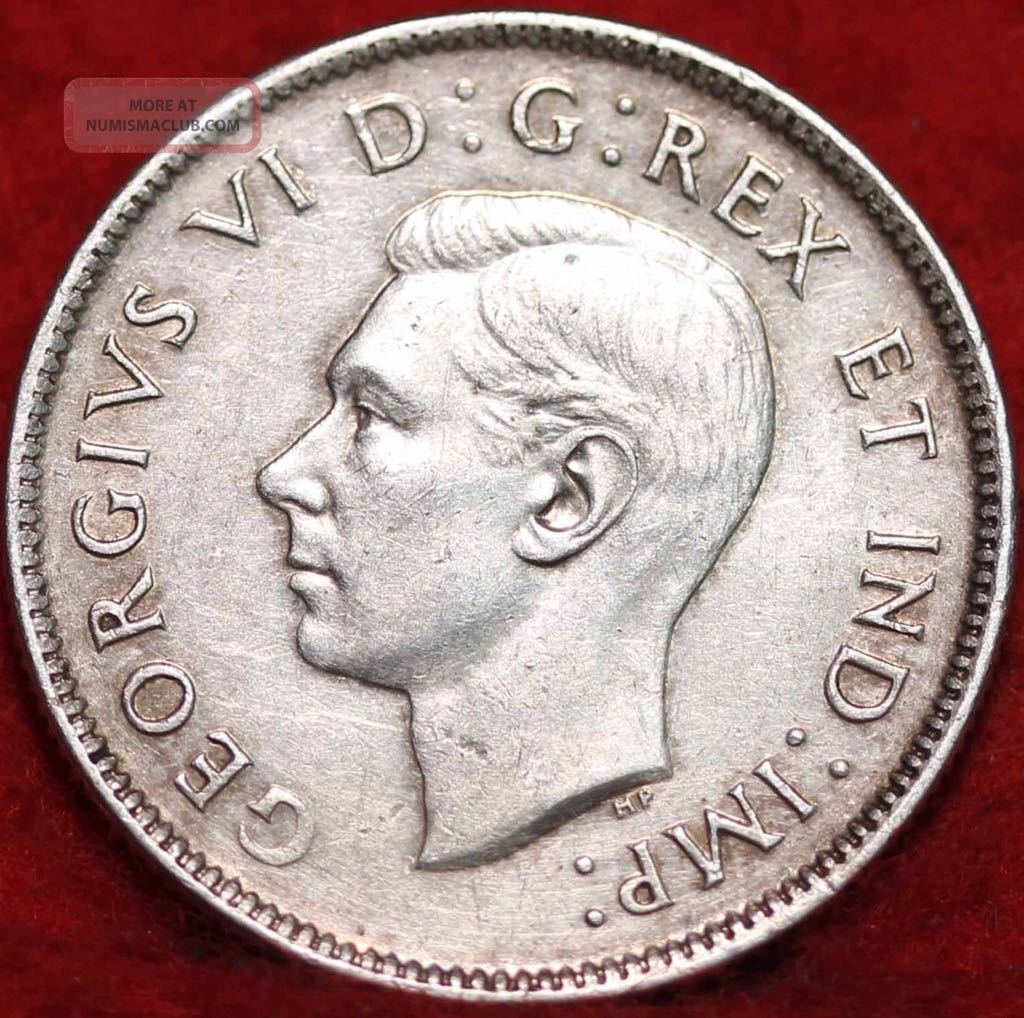 Canadian Silver 25 Cent Coin 1944  coin collectible - Main Image 2