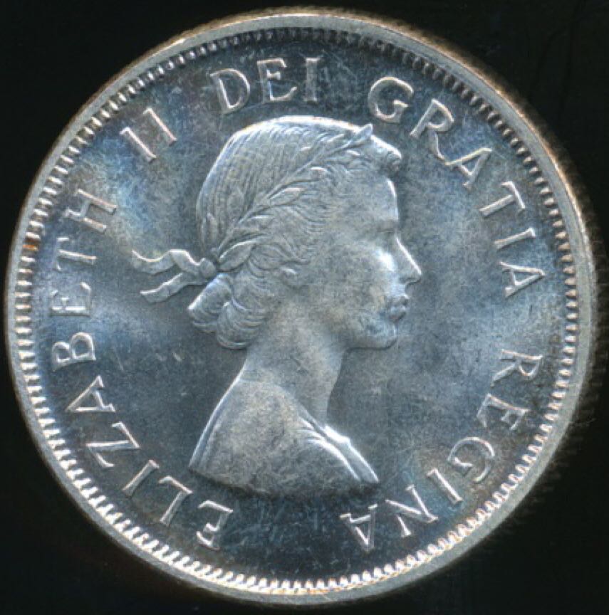 Canadian Silver 25 Cent Coin 1956  coin collectible - Main Image 2