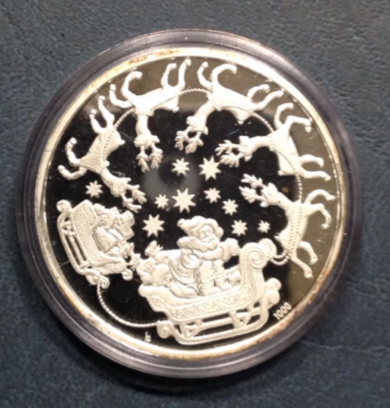 Weihnachten 1982 Silver Medal  coin collectible - Main Image 2