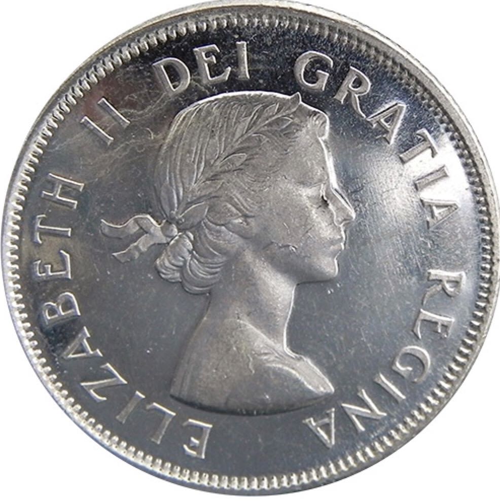 Canadian Silver 25 Cent Coin 1960  coin collectible - Main Image 2