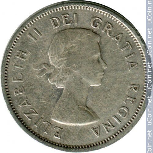 Canadian Silver 25 Cent Coin 1962  coin collectible - Main Image 2