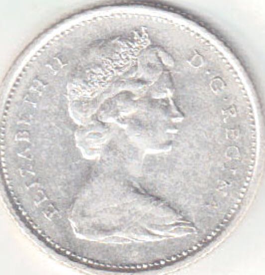 1965 Canadian Silver 25 Cent  coin collectible - Main Image 2