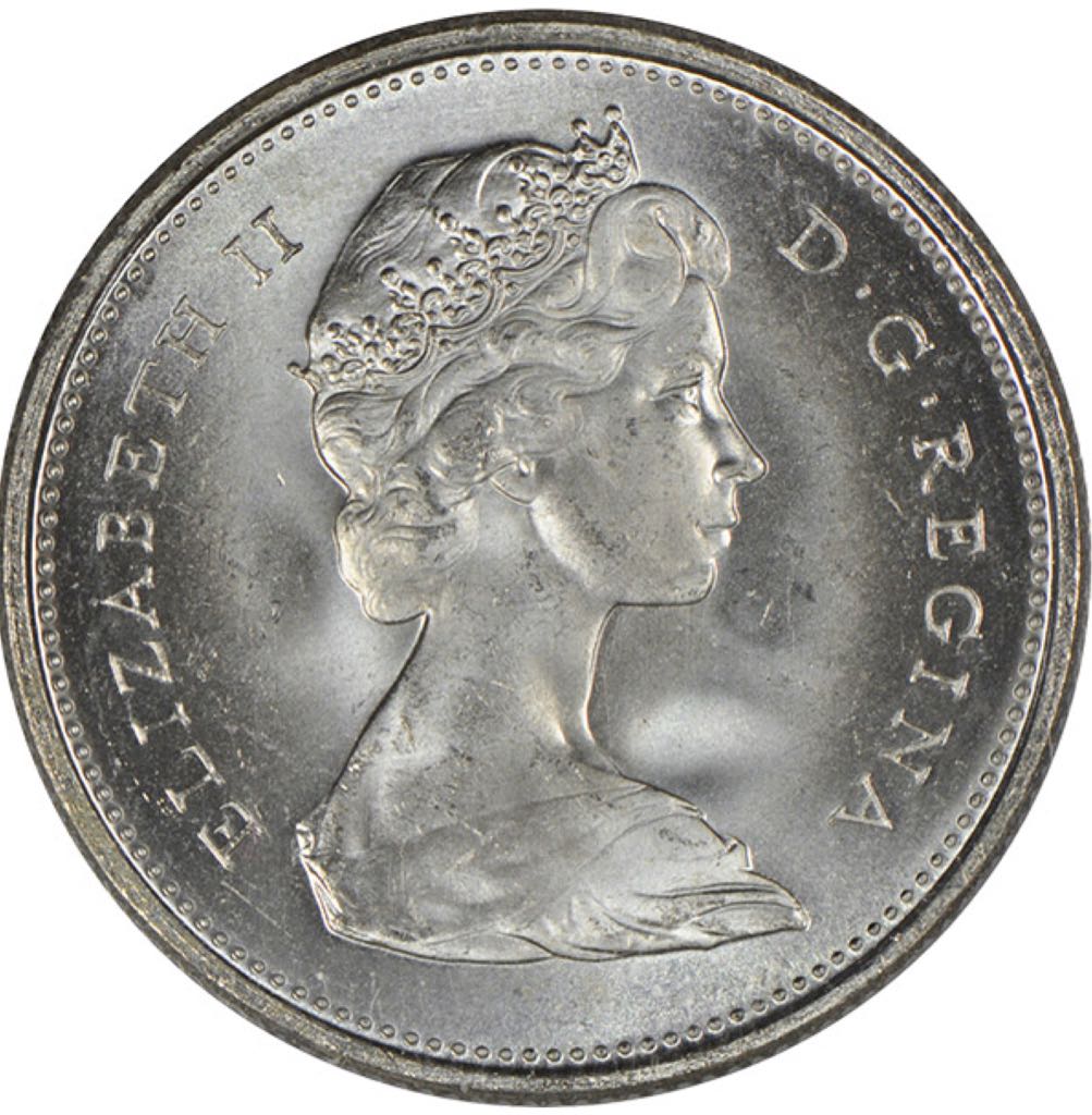 Canadian Silver 25 Cent Coin 1968  coin collectible - Main Image 2