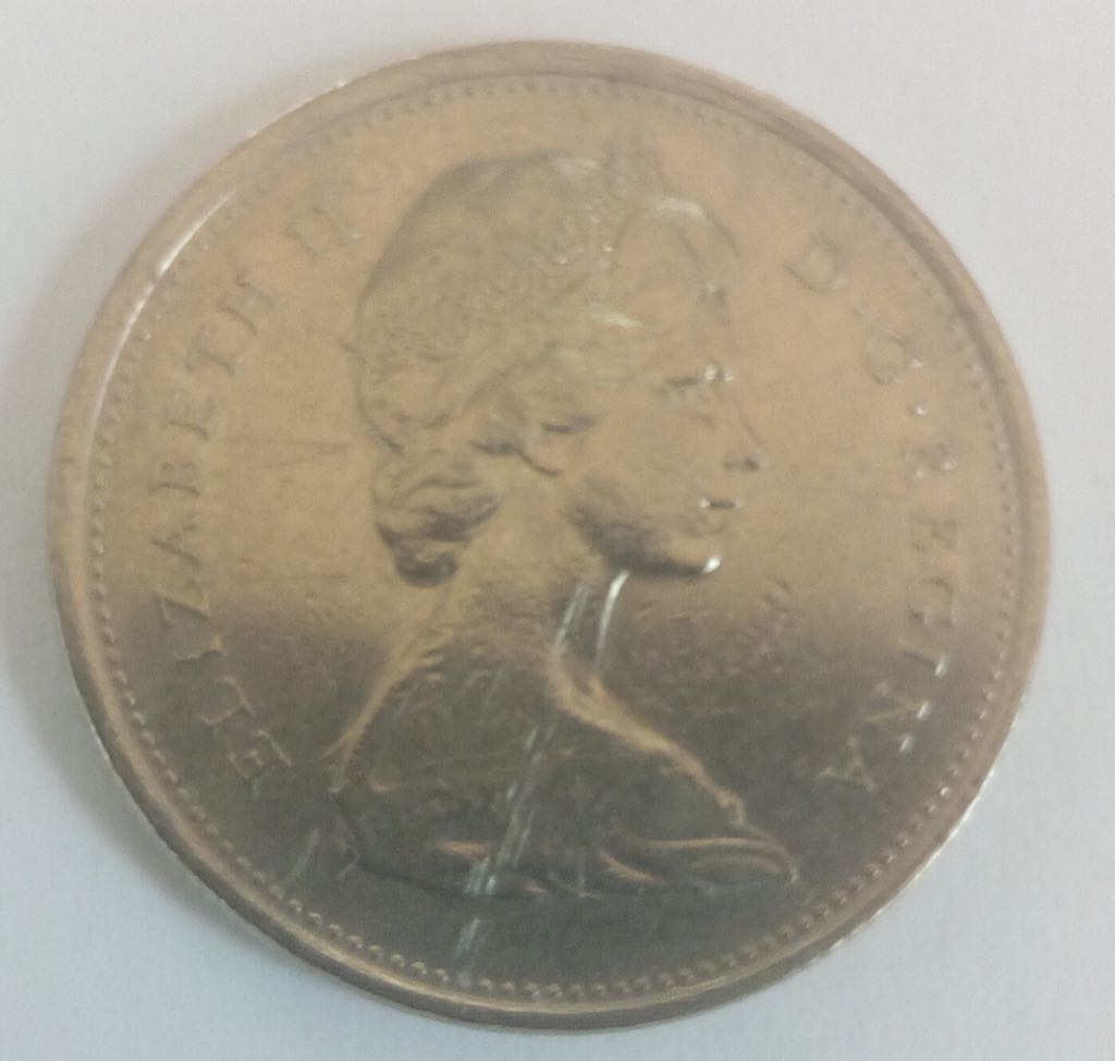 Canadian Nickel 25 Cent Coin 1970  coin collectible - Main Image 2