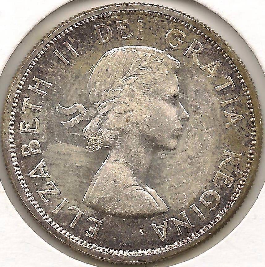 Canadian Silver 1.00 Dollar Coin 1963  coin collectible - Main Image 2