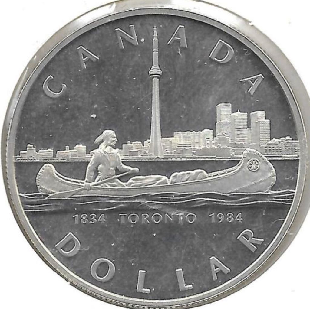 Canada Silver Dollar Charlottetown Quebec