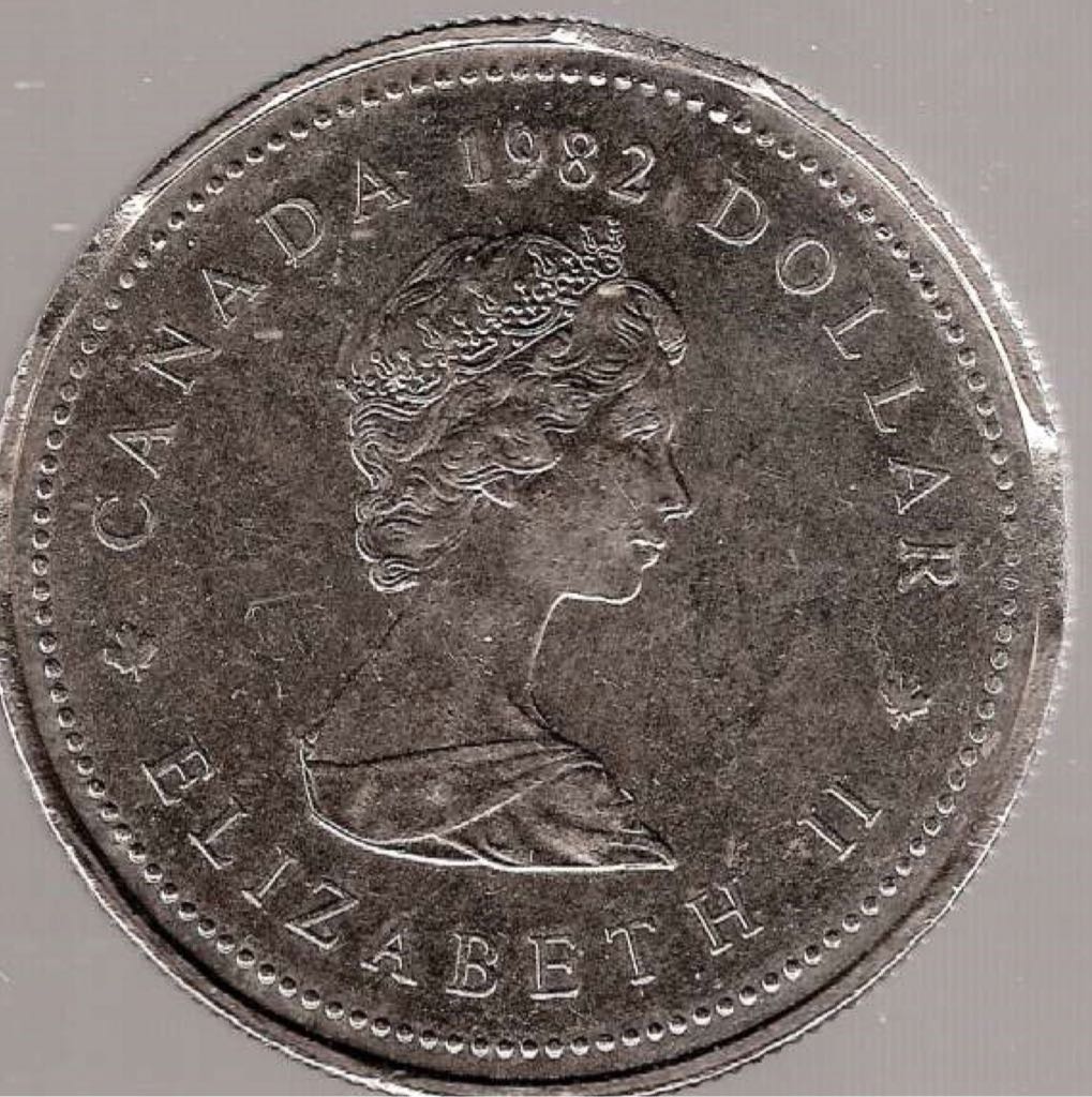 Canadian Nickel 1.00 Dollar Coin 1982  coin collectible - Main Image 2