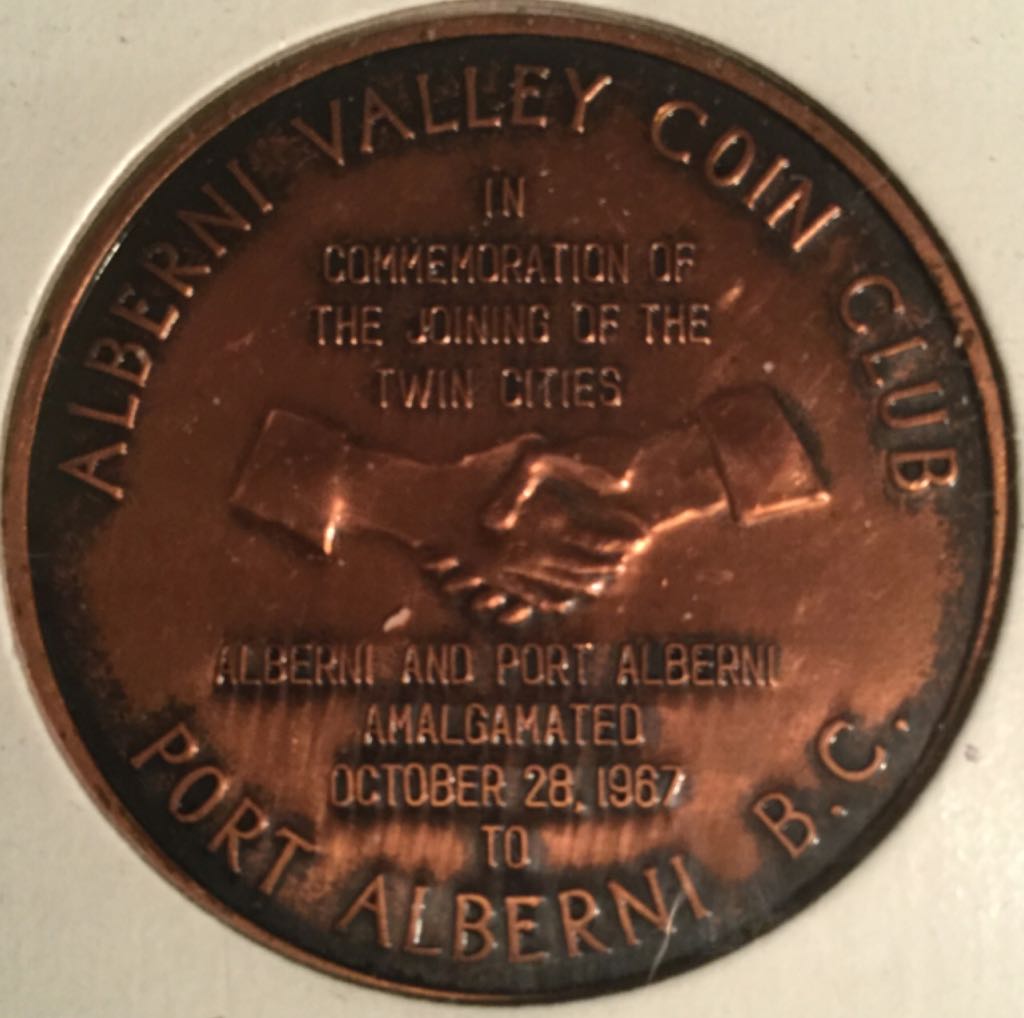 Alberni Valley Coin Club Medallion 1967  coin collectible - Main Image 2