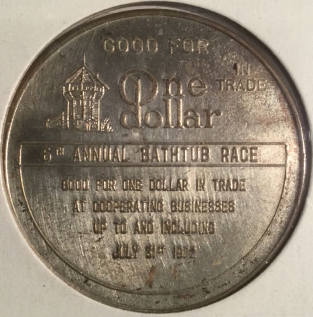 C1 Book - 6th Annual Nanaimo Bathtub Race Commemorative Coin  coin collectible - Main Image 2