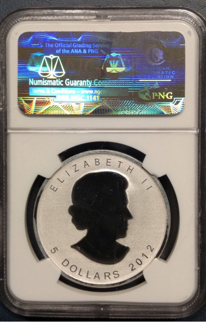 Canada Silver $5 Maple Leaf With Titanic Privy  coin collectible - Main Image 2