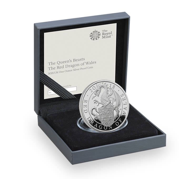 Queens Beasts 2018 - The Red Dragon Of Wales Proof  coin collectible - Main Image 2