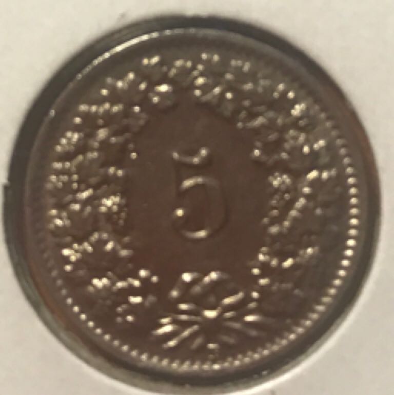 5 Rappen  coin collectible - Main Image 2