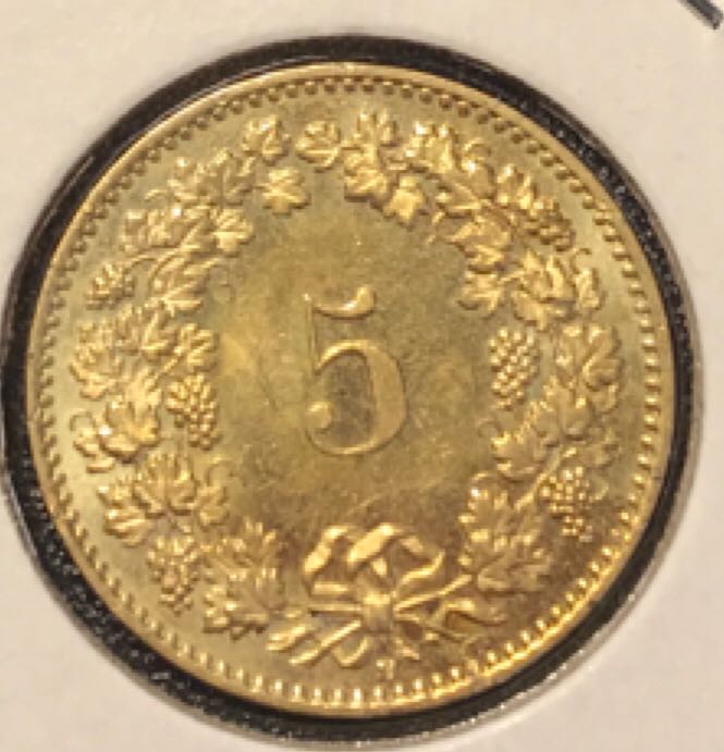 5 Rappen  coin collectible - Main Image 2