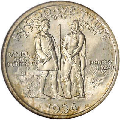 Daniel Boone Bicentennial Commemorative Half Dollar   coin collectible - Main Image 2