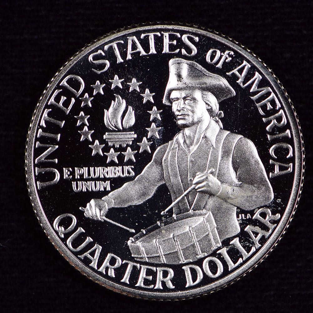 Bicentennial Silver Proof Quarter  coin collectible - Main Image 2