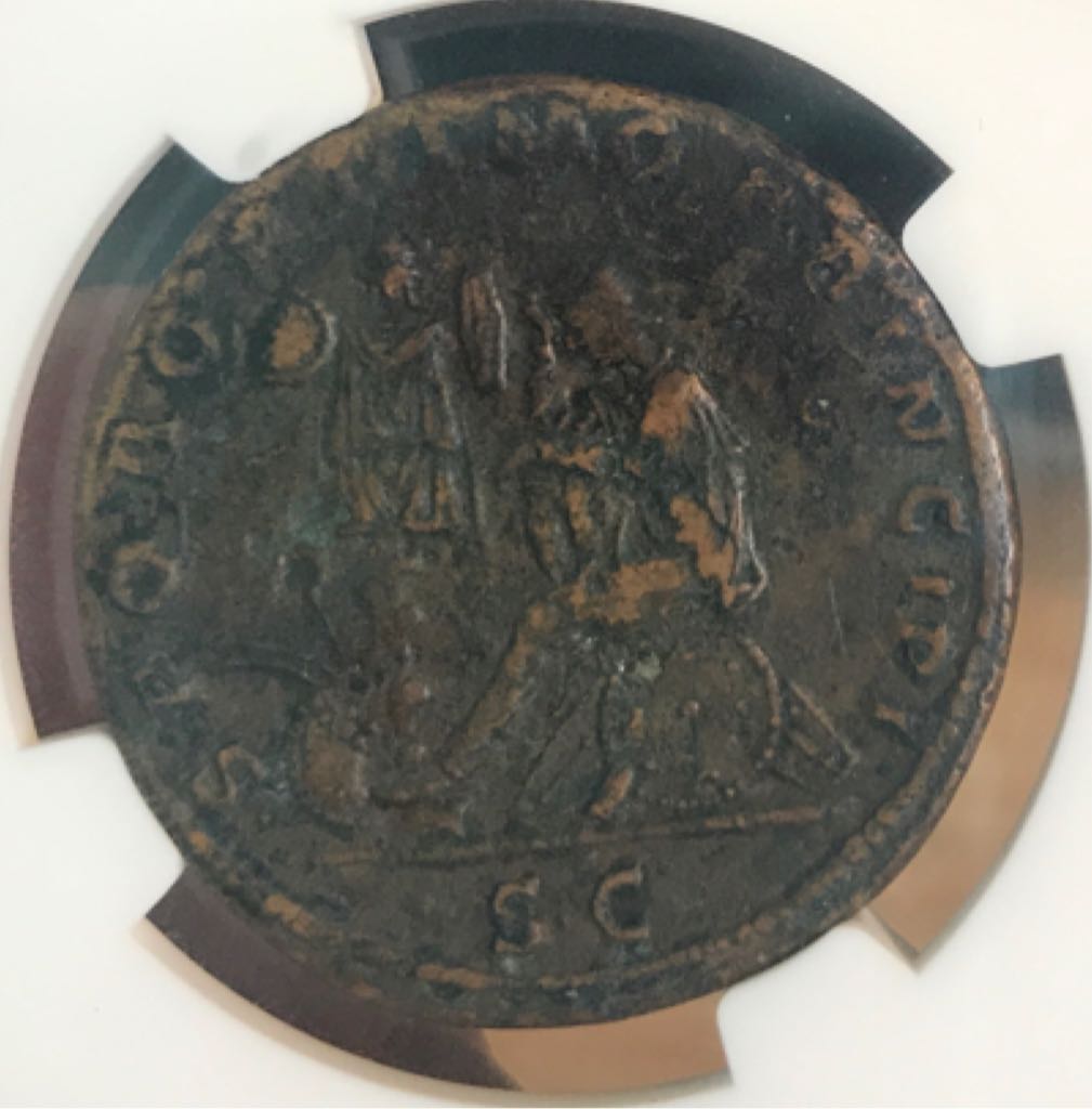 Trajan Sestertius (NGC)  coin collectible - Main Image 2
