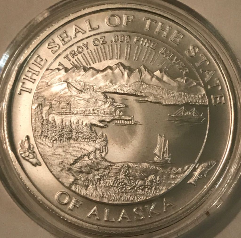 Alaska Silver Bullion   coin collectible - Main Image 2
